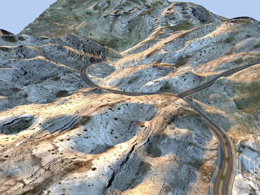 Aerial terrain project image