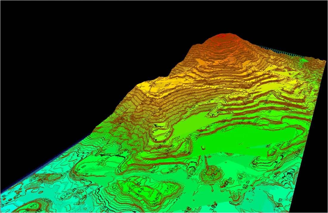 Digital terrain model visualization